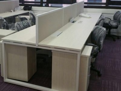 M.O.G. Space Pte Ltd - BO Series Workstation with 40mm Fabric Panel