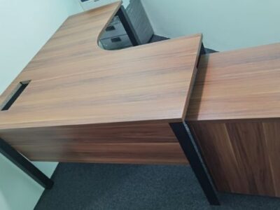 Office Furniture | Free Standing Table | Medium Brown | SG Motorshow | Offitek