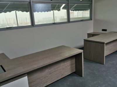 Office Furniture | Director's Desk | Nantes | Ash Brown | Everglitz | Offitek
