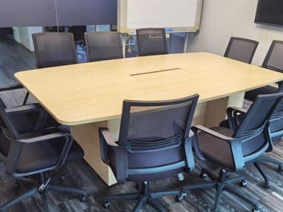 Patec Pte Ltd - Wooden Block Leg Conference Table