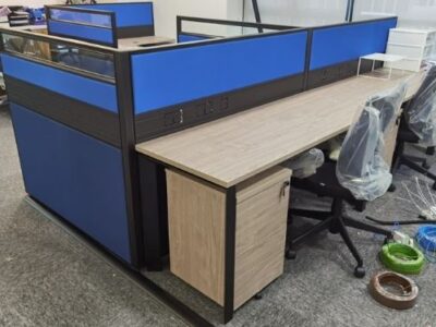 Slim work desk and system furniture panel_Offitek