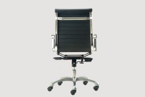 ergonomic mid back office chair chrome frame black seat chrome chair legs