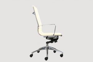 ergonomic mid back office chair chrome frame white seat chrome chair legs
