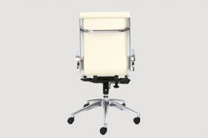 ergonomic mid back office chair chrome frame white seat chrome chair legs