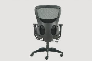 ergonomic mid back office chair black frame black seat mesh back castor wheels