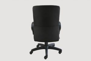 ergonomic mid back office chair black frame black-blue seat castor wheels