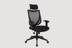 ergonomic high back office chair black frame black seat mesh back castor wheels