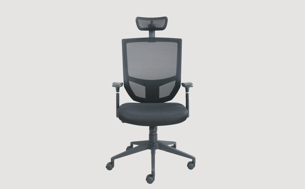 ergonomic high back office chair black frame black seat castor wheels