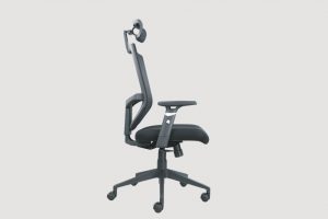 ergonomic high back office chair black frame black seat castor wheels
