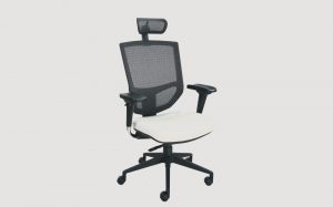 V700 Black Mesh Back White Seat Executive Office Chair