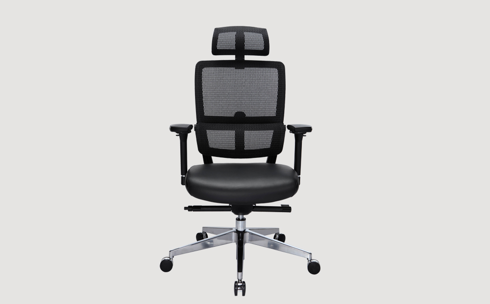 ergonomic high back office chair black frame black seat mesh back chrome legs castor wheels