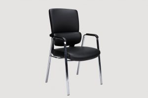 ergonomic mid back office chair black frame black seat chrome chair legs