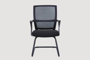 ergonomic mid back office chair mesh back black frame black seat