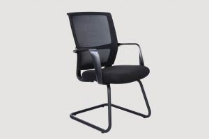 ergonomic mid back office chair mesh back black frame black seat