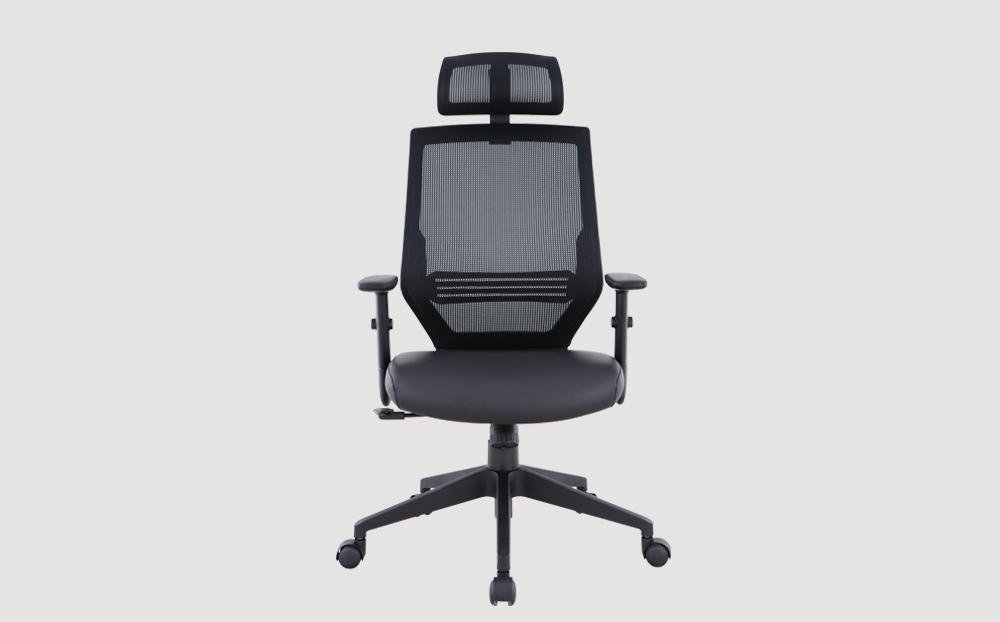 ergonomic high back office chair mesh back black frame black seat