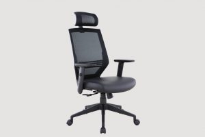 ergonomic high back office chair mesh back black frame black seat