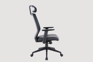 ergonomic high back office chair mesh back black frame black seat