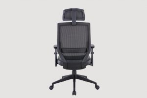 ergonomic high back office chair mesh back black frame black seat