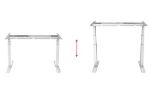 Height adjustable table dual motor ErgoDesk