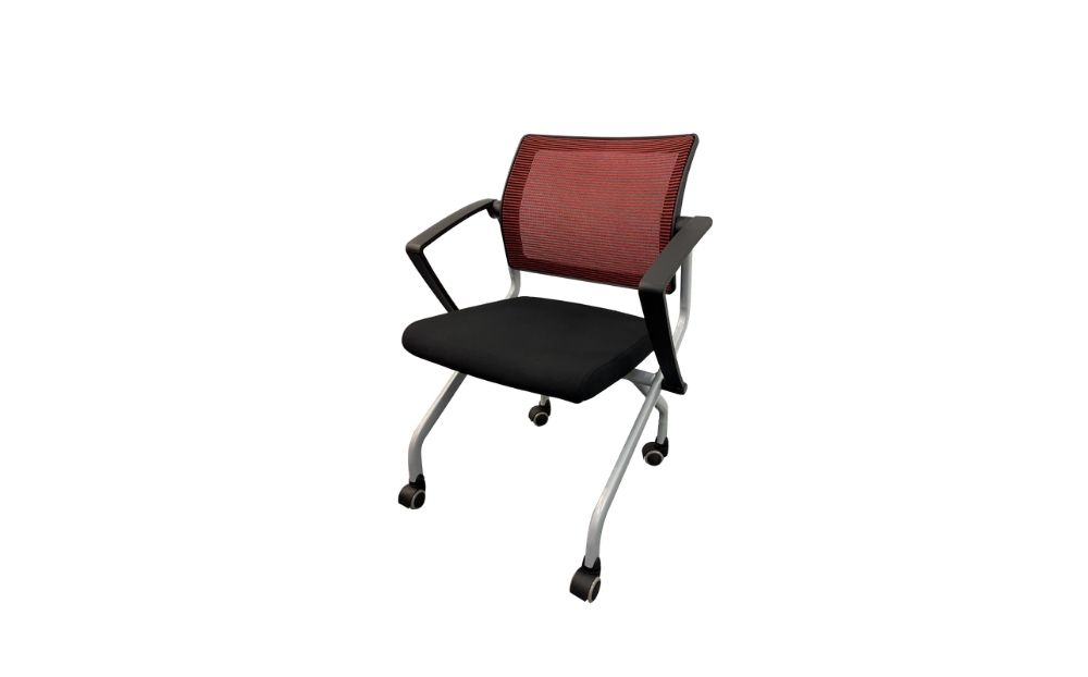 OfficeChair_Austine_LS542A_RedMeshBack_Offitek